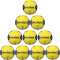 10er Ballpaket molten H3A3400-YN Handball Trainingsball gelb/blau 3