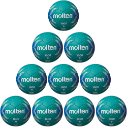 10er Ballpaket molten H2A1800-GB Handball Trainingsball...