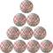 10er Ballpaket erima Magic White harzfreier Trainings-Handball für Hallen mit Harzverbot weiß/rot 3