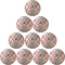 10er Ballpaket erima Magic White Pro harzfreier Handball Spielball für Hallen mit Harzverbot weiß/rot 3
