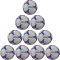 10er Ballpaket erima Flash Elite Handball Spielball weiß/blau 2