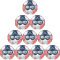 10er Ballpaket Select EHF Euro 2026 Handball blau/rot 0