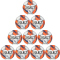 10er Ballpaket Select Ultimate EHF European League Handball Spielball 2025/26 weiß/rot 3