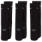 3er Pack NIKE Everyday Cush Crew Socken Kinder 010 - black/white 34-38