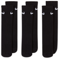 3er Pack NIKE Everyday Cush Crew Socken Kinder 010 - black/white 38-42