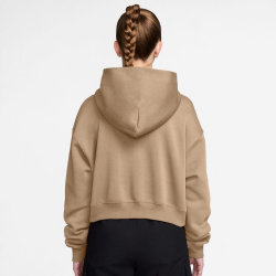 NIKE Sportswear Phoenix Fleece Oversize Cropped Henley Hoodie Damen