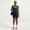 NIKE Sportswear Chill Knit Mid Cropped T-Shirt Damen 410 - midnight navy XS