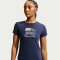 NIKE Sportswear Chill Knit Mid Cropped T-Shirt Damen 410 - midnight navy XS