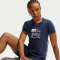 NIKE Sportswear Chill Knit Mid Cropped T-Shirt Damen 410 - midnight navy XS