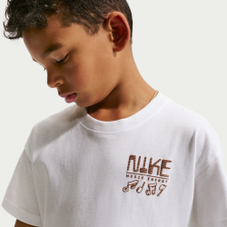 NIKE Sportswear Max 90 Swoosh Sounds T-Shirt Kinder 100 - white L (147-158 cm)