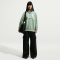 NIKE Sportswear Phoenix Fleece French Terry Oversize Hoodie Damen 037 - steam/black XS