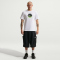 NIKE Sportswear T-Shirt Herren 101 - white/electric green S
