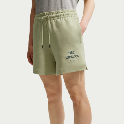 NIKE Fleece Boyfriend Shorts Damen 371 - olive aura S