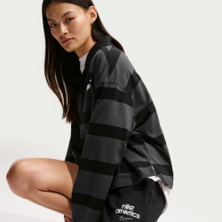 NIKE Fleece Boyfriend Shorts Damen 010 - black XS