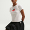 NIKE Sportswear Chill Knit Slim Cropped T-Shirt Damen 133 - sail S