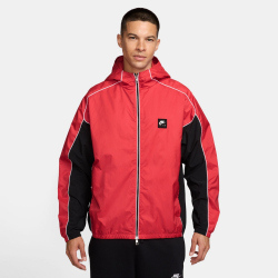 NIKE Sportswear Air Utility Hybrid Trainingsjacke Herren 696 - lt crimson/black/white M
