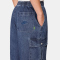 NIKE Sportswear Denim Cargohose Kinder 461 - mystic navy/mystic navy/coastal blue XS (122-128 cm)