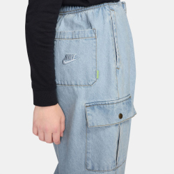NIKE Sportswear Denim Cargohose Kinder 440 - lt armory blue/lt armory blue XS (122-128 cm)