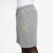 NIKE Tech Fleece Shorts Herren 077 - lt smoke grey/volt XS