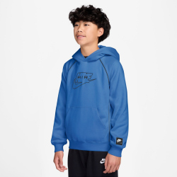 NIKE Air Hoodie Kinder 452 - blue crystal/black/black M (137-147 cm)