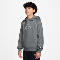 NIKE Air Hoodie Kinder 084 - smoke grey/white/white S...