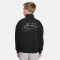 NIKE Air Fleece Trainingsjacke Kinder 010 - black/white/white M (137-147 cm)