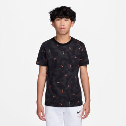NIKE Sportswear T-Shirt Kinder 010 - black/white XS (122-128 cm)