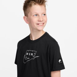 NIKE Sportswear T-Shirt Kinder 010 - black/white L (147-158 cm)