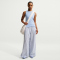 NIKE Sportswear Rib Tight Tanktop Damen 407 - hydrogen blue/white S