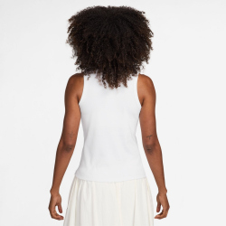 NIKE Sportswear Rib Tight Tanktop Damen 100 - white/black S