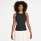 NIKE Sportswear Rib Tight Tanktop Damen 010 - black/white XL