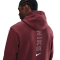 NIKE Sportswear Club Hoodie Herren 619 - dark team red/white XL