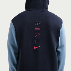 NIKE Sportswear Club Hoodie Herren 451 - obsidian/work blue/speed red S