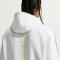 NIKE Sportswear Club Hoodie Herren 100 - white/pro green/electric green XS