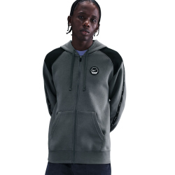 NIKE Sportswear Club Hoodie Herren 068 - iron grey/black L