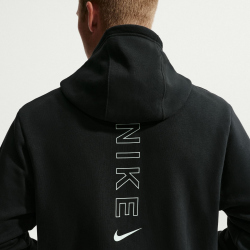NIKE Sportswear Club Hoodie Herren 013 - black/black/igloo S