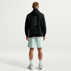 NIKE Sportswear Club Hoodie Herren 013 - black/black/igloo S