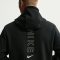 NIKE Sportswear Club Hoodie Herren 013 - black/black/igloo S