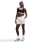 NIKE Sportswear Phoenix Fleece Mid-Waist Shorts Damen 133 - sail/black S
