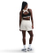 NIKE Sportswear Phoenix Fleece Mid-Waist Shorts Damen 133 - sail/black S