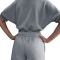 NIKE Sportswear Phoenix Fleece Mid-Waist Shorts Damen 063 - dk grey heather/sail XS
