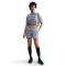 NIKE Sportswear Phoenix Fleece Mid-Waist Shorts Damen 063 - dk grey heather/sail S