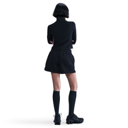 NIKE Sportswear Phoenix Fleece Mid-Waist Shorts Damen 010 - black/sail S