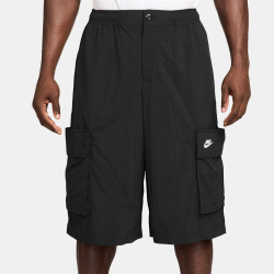 NIKE Sportswear Club Oversize Cargoshorts Herren 010 - black/white S