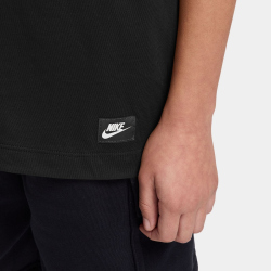 NIKE Sportswear Brandmark T-Shirt Kinder 011 - black/white XS (122-128 cm)
