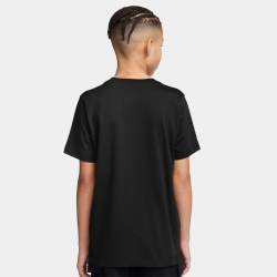 NIKE Sportswear Brandmark T-Shirt Kinder 011 - black/white XS (122-128 cm)