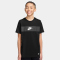 NIKE Sportswear Brandmark T-Shirt Kinder 011 - black/white S (128-137 cm)