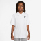 NIKE Sportswear Club Knit Poloshirt Kinder 100 - white/black M (137-147 cm)