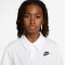 NIKE Sportswear Club Knit Poloshirt Kinder 100 - white/black M (137-147 cm)