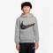 NIKE Sportswear Club Hoodie Kinder 063 - dk grey heather/black XS (122-128 cm)